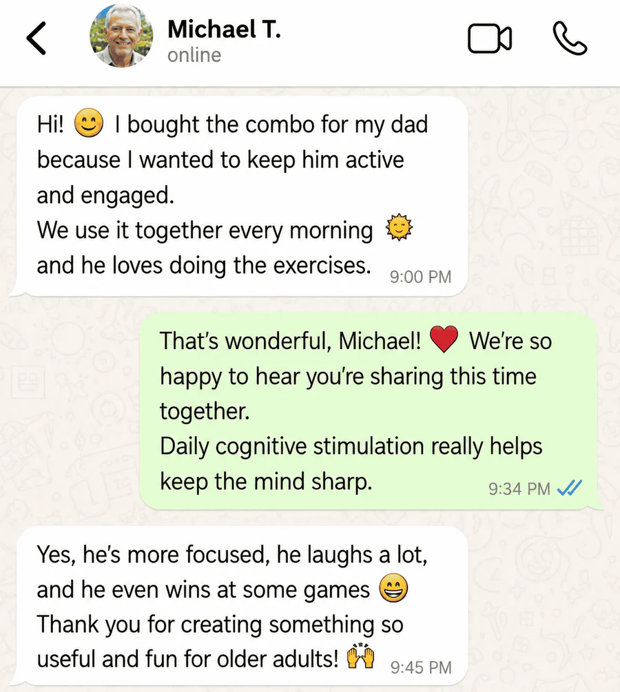 Family testimonial — bought it for my dad
