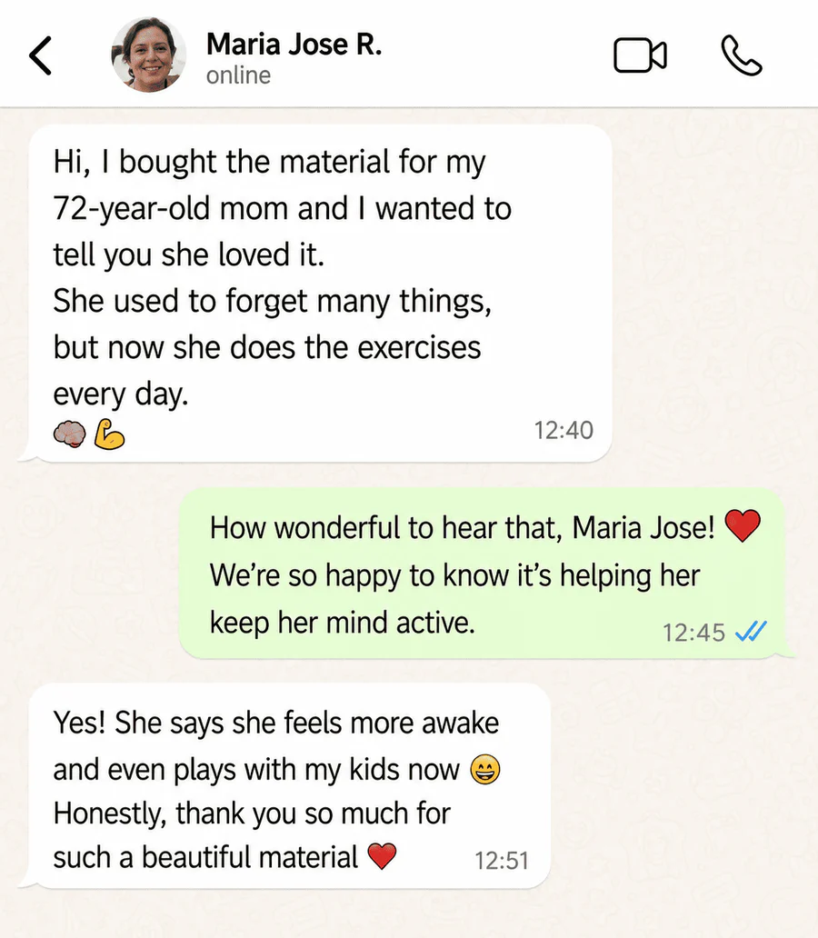 Daughter testimonial — bought it for my mom